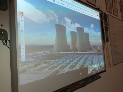 Virtuální prohlídky jaderných elektráren Temelín a Dukovany pro žáky 7.C a 9.A