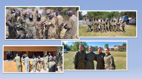 9.B na paintballu v Hodoníně