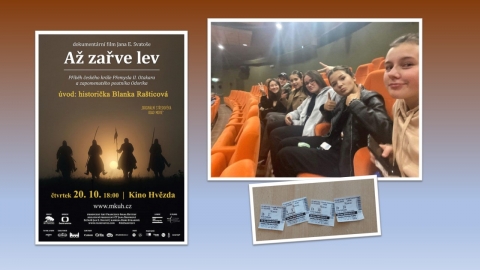 Žáci naší školy zhlédli dokumentární film Až zařve lev v kině Hvězda