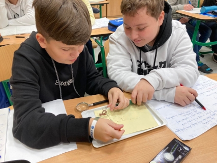 Zkoumání stavby těla žížal a jejich chování