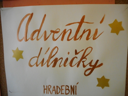 Pozvánka na ADVENTNÍ DÍLNIČKY ŠD