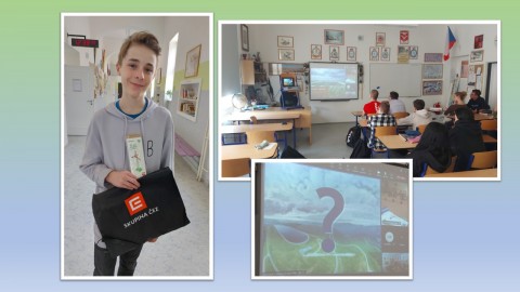 Virtuální prohlídka s názvem: Obnovitelné zdroje s žáky 9.B