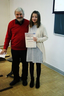 Aneta Somrová oceněna Jiřím Žáčkem a Janem Cimickým