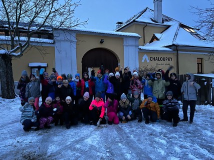 Škola v přírodě - Chaloupky - 5. A, B - den první