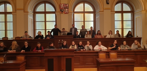 Exkurze 9.C do Poslanecké sněmovny a Národního muzea