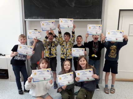 Poslední hodina kurzu Cambridge Movers- 4.ročník