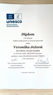 Žákyně Veronika Ježová oceněna cenou poroty