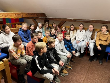 Páťácká návštěva knihovny