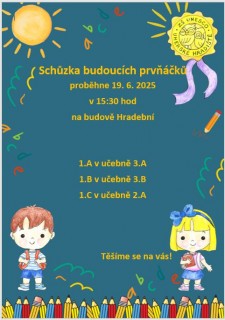 První informační schůzka pro rodiče budoucích prvňáčků