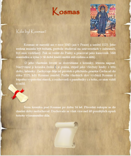 Žáci 7. ročníku tvořili plakát k výročí 900 let od smrti kronikáře Kosmy