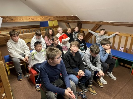 Čtení v knihovně BBB - 5. C