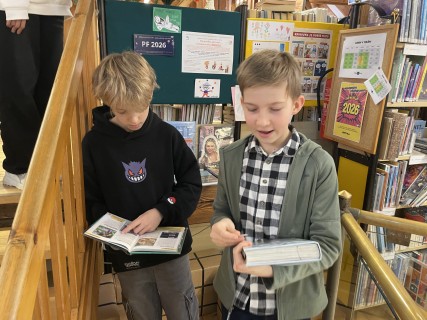 Čtení v knihovně BBB - 5. C