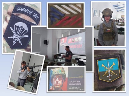 Prezentace 601. jednotky speciálních sil generála Moravce pro žáky 8. tříd