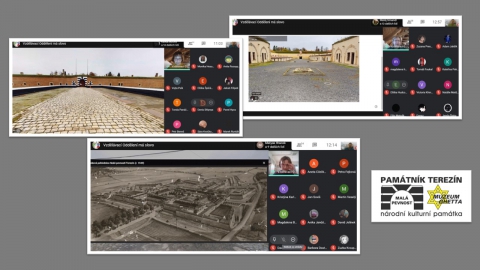 Virtuální prohlídka Malé pevnosti Terezín s žáky devátých tříd